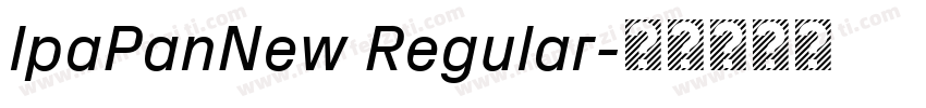 lpaPanNew Regular字体转换
